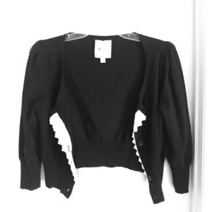 Black cropped cardigan  sweater